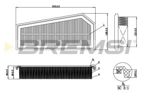 BREMS FA0627 - FILTRI ARIA - AIR FILTER