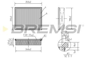 BREMS FA0628 - FILTRI ARIA - AIR FILTER