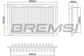 BREMS FA0629 - FILTRI ARIA - AIR FILTER