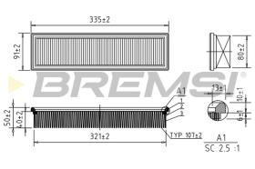 BREMS FA0630 - FILTRI ARIA - AIR FILTER