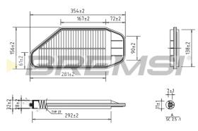 BREMS FA0637 - FILTRI ARIA - AIR FILTER