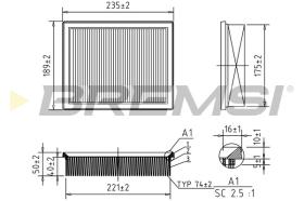 BREMS FA0640 - FILTRI ARIA - AIR FILTER