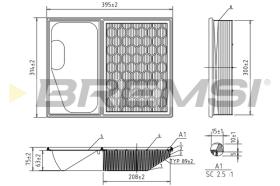 BREMS FA0642 - FILTRI ARIA - AIR FILTER