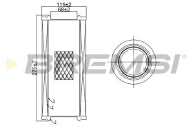 BREMS FA0643 - FILTRI ARIA - AIR FILTER