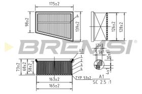 BREMS FA0644 - FILTRI ARIA - AIR FILTER