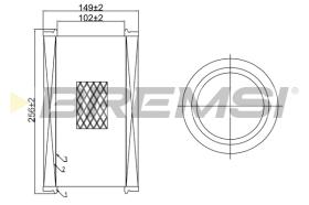 BREMS FA0645 - FILTRI ARIA - AIR FILTER