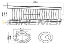 BREMS FA0646 - FILTRI ARIA - AIR FILTER