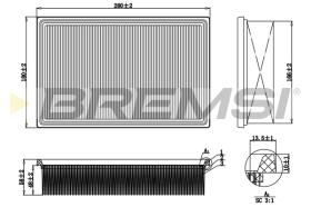 BREMS FA0648 - FILTRI ARIA - AIR FILTER