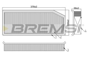 BREMS FA0649 - FILTRI ARIA - AIR FILTER