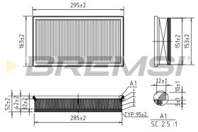 BREMS FA0650 - FILTRI ARIA - AIR FILTER