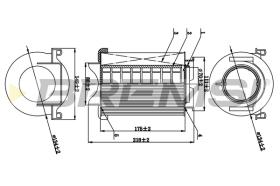 BREMS FA0653 - FILTRI ARIA - AIR FILTER