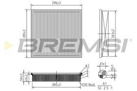 BREMS FA0654 - FILTRI ARIA - AIR FILTER