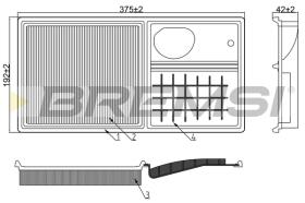 BREMS FA1019 - FILTRI ARIA - AIR FILTER