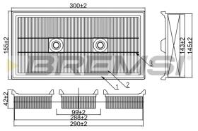 BREMS FA1021 - FILTRI ARIA - AIR FILTER