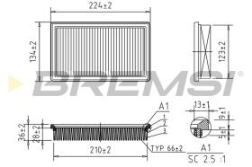 BREMS FA1023 - FILTRI ARIA - AIR FILTER