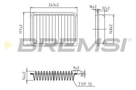 BREMS FA1024 - FILTRI ARIA - AIR FILTER