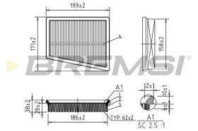 BREMS FA1027 - FILTRI ARIA - AIR FILTER