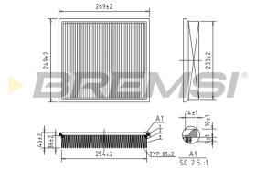 BREMS FA1028 - FILTRI ARIA - AIR FILTER