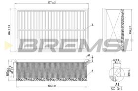 BREMS FA1032 - FILTRI ARIA - AIR FILTER