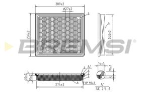 BREMS FA1043 - FILTRI ARIA - AIR FILTER