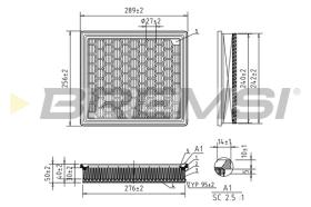 BREMS FA1044 - FILTRI ARIA - AIR FILTER