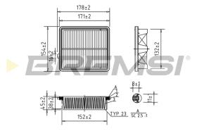 BREMS FA1045 - FILTRI ARIA - AIR FILTER