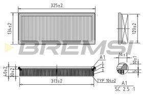 BREMS FA1046 - FILTRI ARIA - AIR FILTER