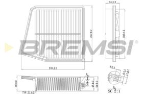 BREMS FA1047 - FILTRI ARIA - AIR FILTER