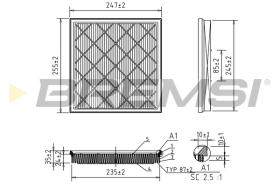 BREMS FA1048 - FILTRI ARIA - AIR FILTER