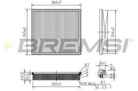 BREMS FA1049 - FILTRI ARIA - AIR FILTER