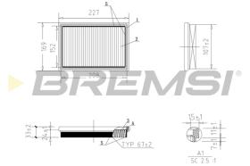 BREMS FA1058 - FILTRI ARIA - AIR FILTER