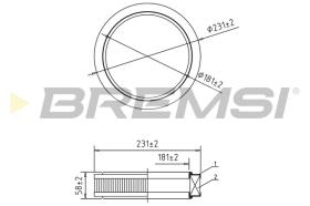 BREMS FA1059 - FILTRI ARIA - AIR FILTER