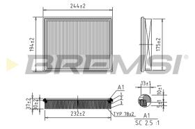 BREMS FA1060 - FILTRI ARIA - AIR FILTER