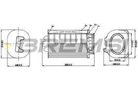 BREMS FA1063 - FILTRI ARIA - AIR FILTER