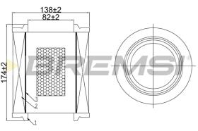 BREMS FA1064 - FILTRI ARIA - AIR FILTER