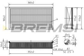 BREMS FA1066 - FILTRI ARIA - AIR FILTER