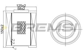 BREMS FA1071 - FILTRI ARIA - AIR FILTER