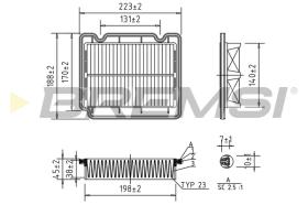 BREMS FA1072 - FILTRI ARIA - AIR FILTER