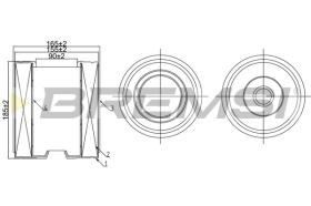 BREMS FA1074 - FILTRI ARIA - AIR FILTER