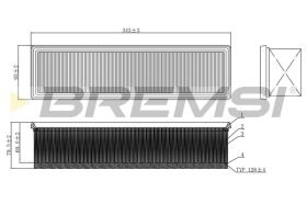 BREMS FA1083 - FILTRI ARIA - AIR FILTER