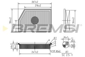 BREMS FA1086 - FILTRI ARIA - AIR FILTER