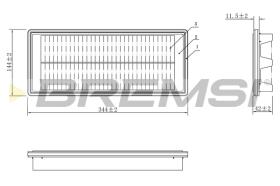 BREMS FA1087 - FILTRI ARIA - AIR FILTER