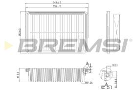 BREMS FA1092 - FILTRI ARIA - AIR FILTER