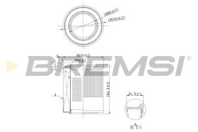 BREMS FA1104 - FILTRI ARIA - AIR FILTER