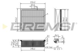 BREMS FA1105 - FILTRI ARIA - AIR FILTER