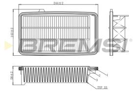 BREMS FA1109 - FILTRI ARIA - AIR FILTER