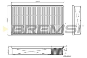 BREMS FA1113 - FILTRI ARIA - AIR FILTER