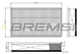 BREMS FA1114 - FILTRI ARIA - AIR FILTER