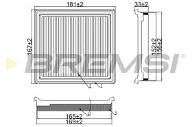 BREMS FA1116 - FILTRI ARIA - AIR FILTER