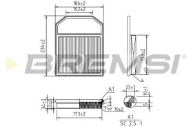 BREMS FA1120 - FILTRI ARIA - AIR FILTER